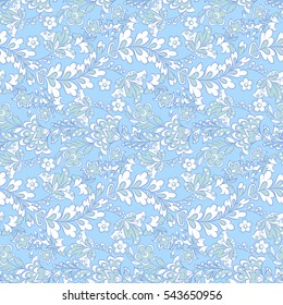 Cute flower seamless pattern. Floral vector texture