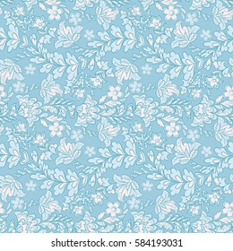 Cute flower seamless pattern. Floral vector texture