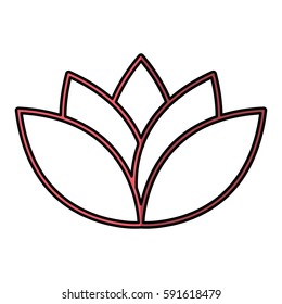 cute flower spa emblem