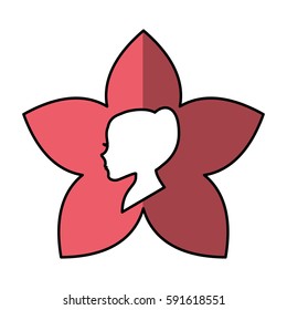 cute flower spa emblem