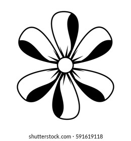 cute flower spa emblem