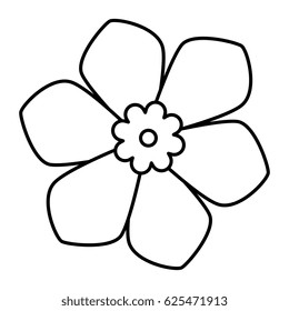 cute flower spa emblem