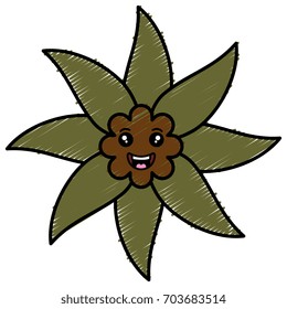 cute flower spa kawaii character