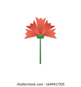 cute flower spring degradient style icon vector illustration design