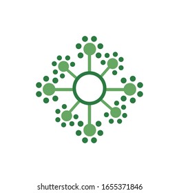 diseño vectorial del estilo de medio color del muelle de flores tierno