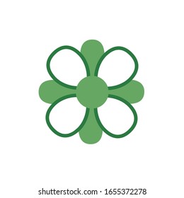diseño vectorial del estilo de medio color del muelle de flores tierno