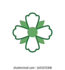 diseño vectorial del estilo de medio color del muelle de flores tierno