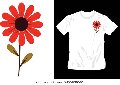 cute flower t shirt design