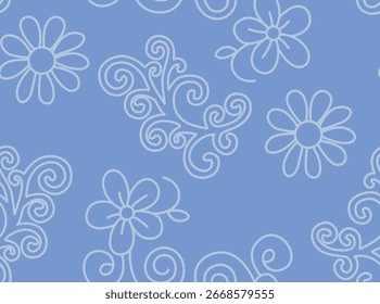 Patrones lindos del diseño textil de la flor