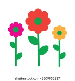 cute flower vector art illustration
