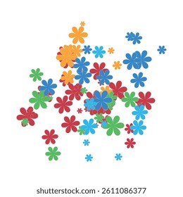 cute flower vector art illustration