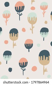 cute flower vector pattern background