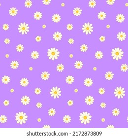 Cute Flower Vector Seamless Pattern. Awesome for classic product design, fabric, backgrounds, invitations, packaging design projects. Surface pattern design.