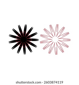 cute flower vector silhouette art