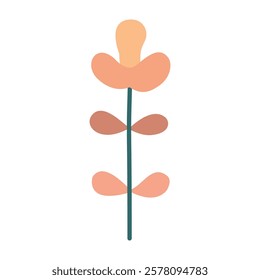 Cute flower,cartoon, isolated, vector illustration, graphic design, flat 
