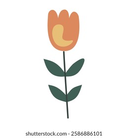 Cute flower,cartoon,colorful, isolated, vector illustration, graphic design, flat 
