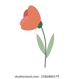 Cute flower,cartoon,colorful, isolated, vector illustration, graphic design, flat 

