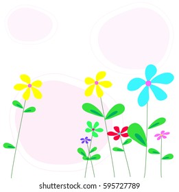 Cute flowers background