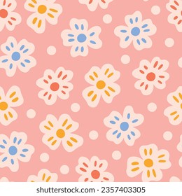 Cute flowers. Can be printed on any material: package, merch, fabric, home.
