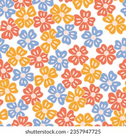 Cute flowers. Can be printed on any material: package, merch, fabric, home.