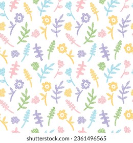 Cute flowers. Can be printed on any material: package, merch, fabric, home.