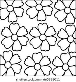 cute flowers decorative pattern