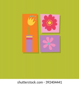 cute flowers design