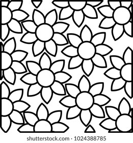 cute flowers pattern background