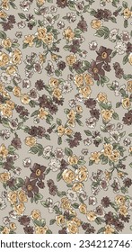 cute flowers pattern suitable for textile design or wall decoration