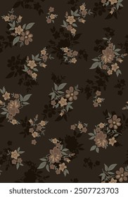 cute flowers pattern suitable for textile design or wall decoration