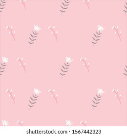 Cute flowers seamless pattern design. Can use for print, template, fabric, presentation, textile, banner, poster, wallpaper
