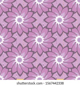 Cute flowers seamless pattern design. Can use for print, template, fabric, presentation, textile, banner, poster, wallpaper