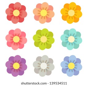 Cute Flowers - Vector File EPS10