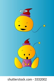 Cute Fluffy Character (Vector)