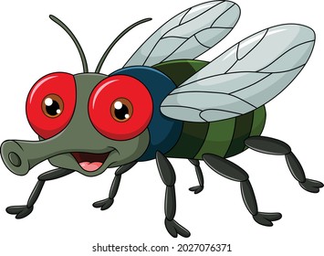 Cute Fly cartoon vector illustration