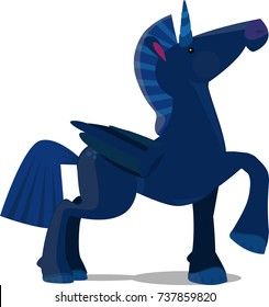 cute fly dark Unicorn