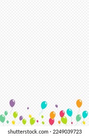 Borde transparente del vector de globo volador lindo. Sorpresa Marco inflable de bola. Plantilla de Alegría de Caricatura. Papel de fondo rojo y verde y amarillo brillante.