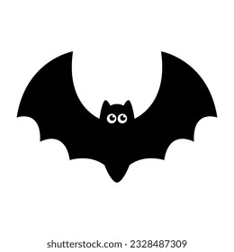 Cute flying bat cartoon halloween.