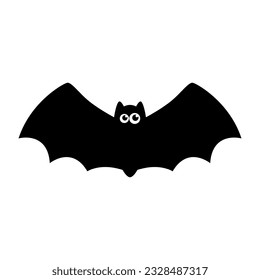Cute flying bat cartoon halloween.
