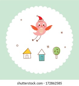 cute flying bird