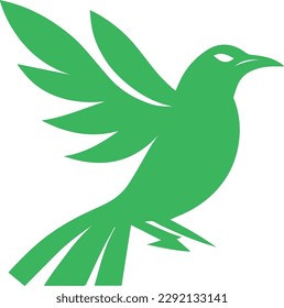 Cute Flying Bird Logo Design 