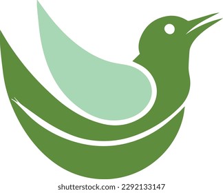 Diseño de logotipo de pájaro volador 