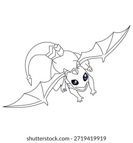 Cute flying red dragon coloring pages for kids and adults