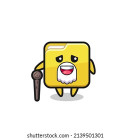 cute folder grandpa is holding a stick , cute style design for t shirt, sticker, logo element