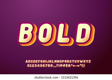 Cute Font for Kids, Children Alphabet, Gradient color Rounded Bold Alphabet Letters, Numbers and Symbols.