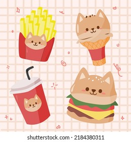 Cute Food Handrawn Vector Illustration 