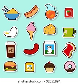 cute food icons
