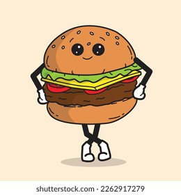 Cute food mascot vector design