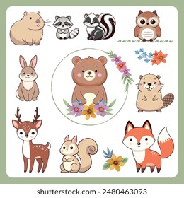 Cute Forest Animals Birthday Decoration