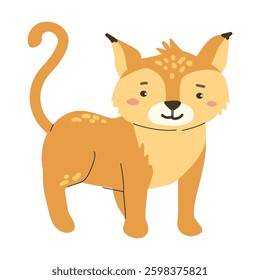 Cute forest animals illustration featuring adorable cartoon fox for children's design.